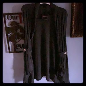 Sleeveless cardigan gray with buttons